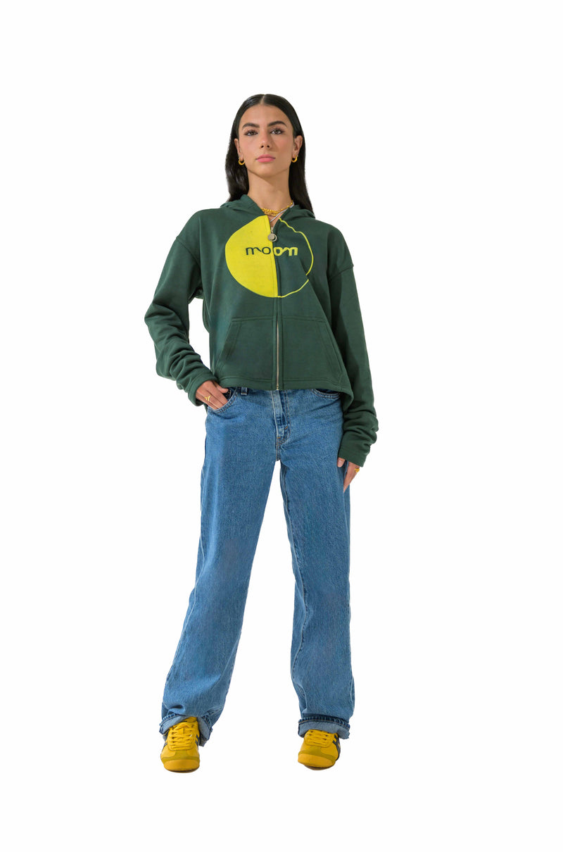 "MOON" Zip-Up Hoodie