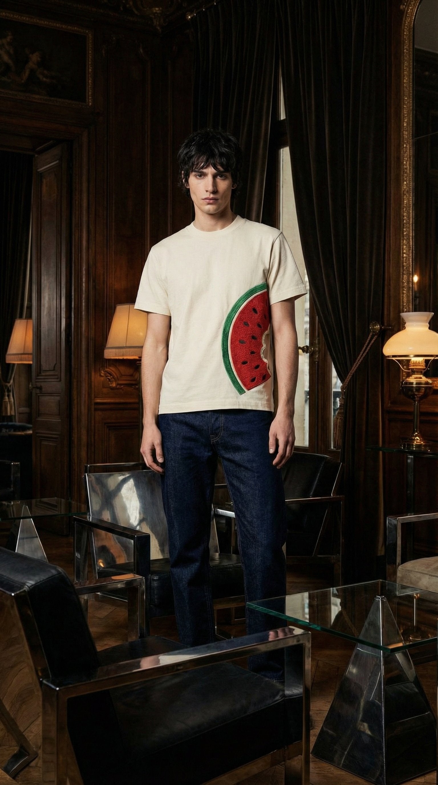 Watermelon Print T-Shirt — Editorial